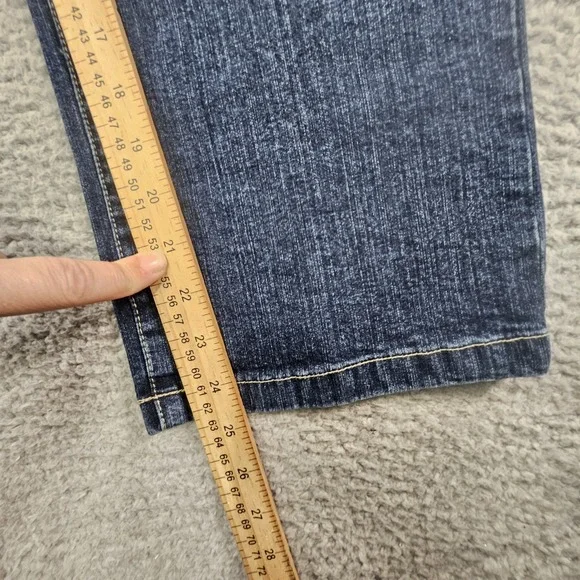 Vtg Tommy Hilfiger high rise jeans Womens 12 Denim Floral Embroidered Y2K 2000s - Picture 16 of 16